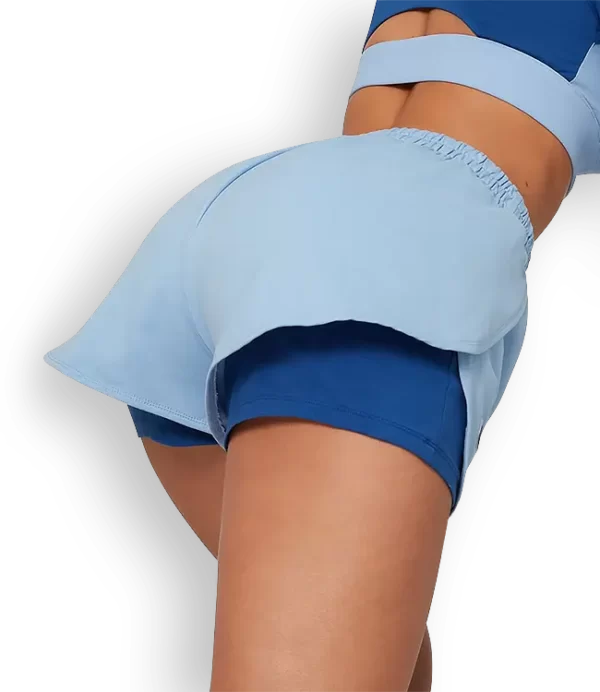 Aika.ro Pantaloni scurti dama sport albastri Anzu