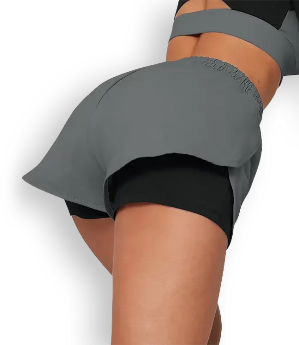 Aika.ro Pantaloni scurti dama sport gri Anzu