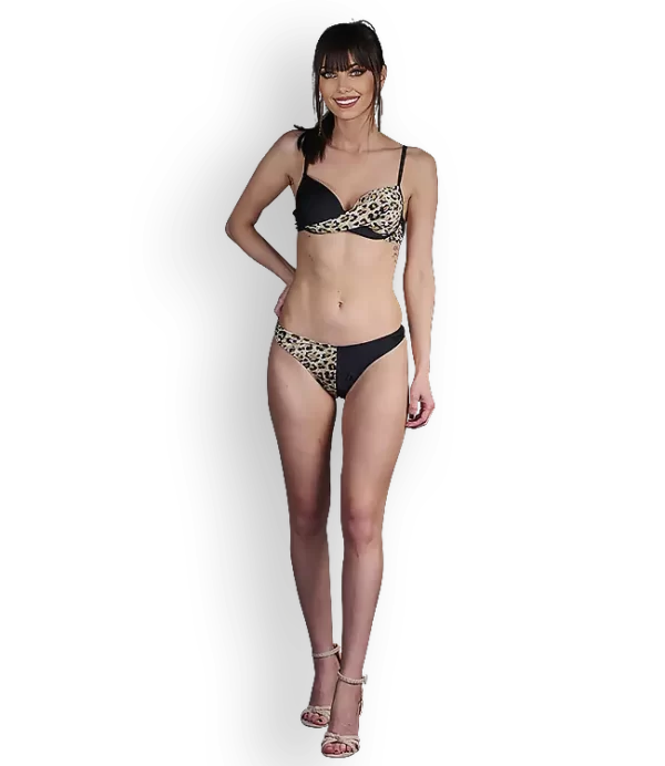Aika.ro Costum de baie leopard Yumi