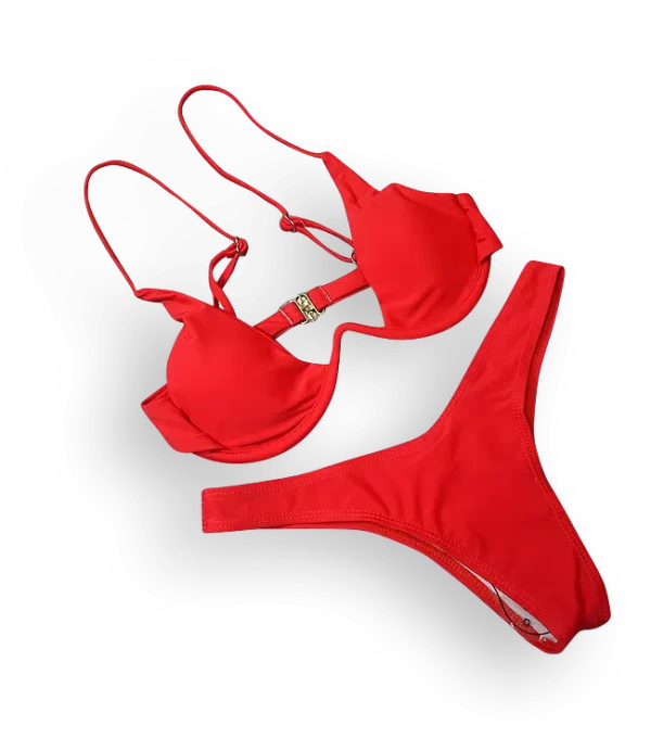 Aika.ro Costum de baie rosu Airi