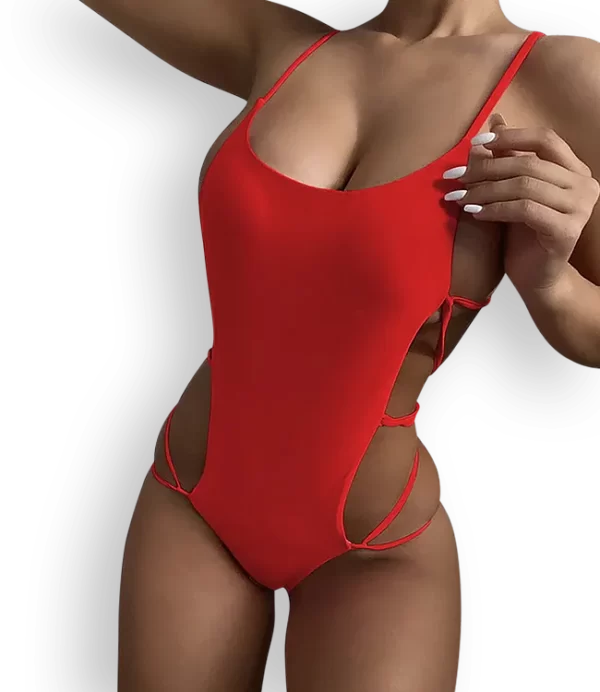 Aika.ro Costum de baie rosu Yoko