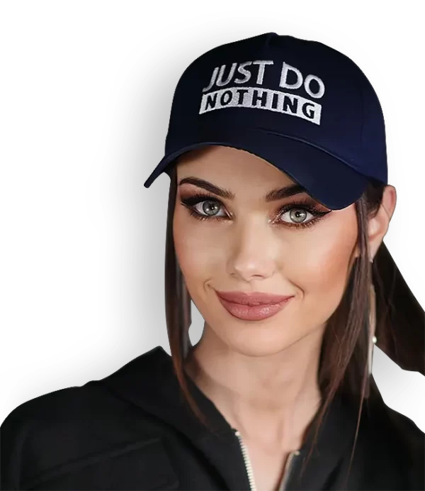 Aika.ro Sapca albastra mesaj Just do Nothing