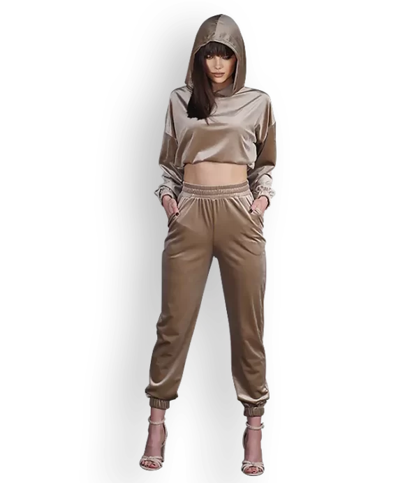 Aika.ro Trening dama catifea bej Hanako