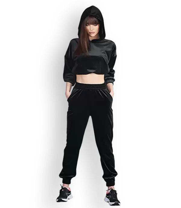 Aika.ro Trening dama catifea negru Hanako