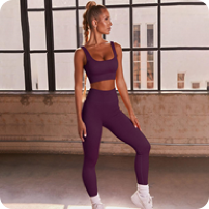 Aika.ro Set fitness dama violet Aratani